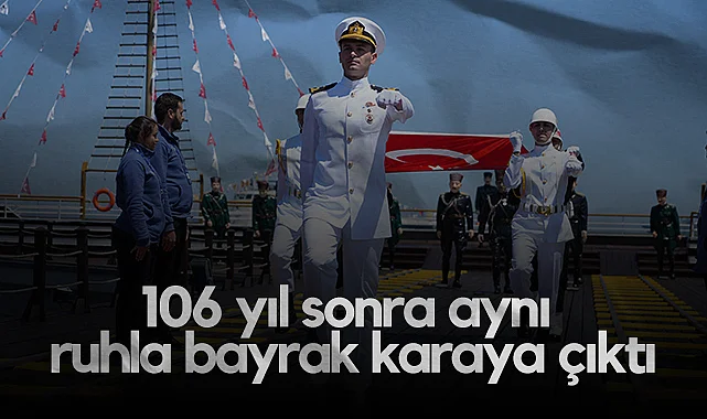 Samsun'da 106 Yıl Sonra Aynı Ruhla Bayrak Karaya Çıktı