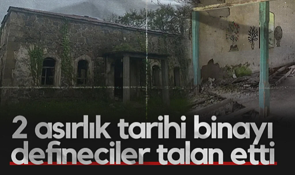 Samsun'da 2 Asırlık Tarihi Binayı Defineciler Talan Etti