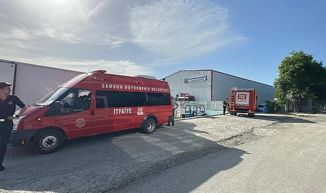 Samsun’da Balık Tesisinde Yangın Paniği