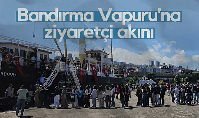 Samsun'da Bandırma'ya Vapuruna Ziyaretçi Akını