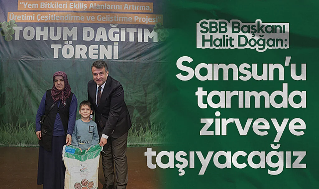 Samsun'da Çiftçiye Tohum Desteğiyle Tarımsal Kalkınma