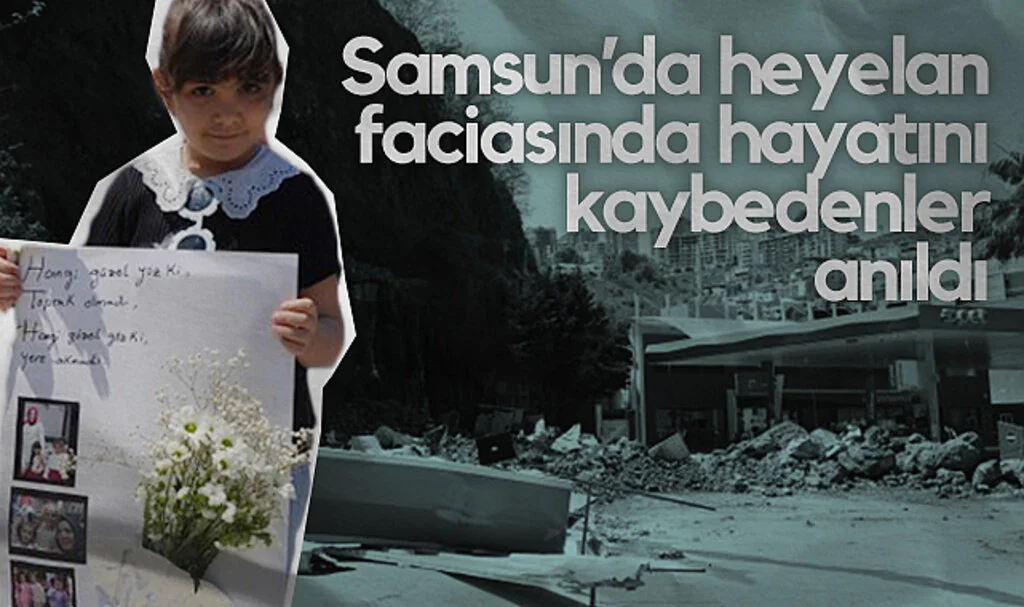 Samsun'da Facianın Yaşandığı Heyelan Bölgesinde Karanfilli Anma Töreni