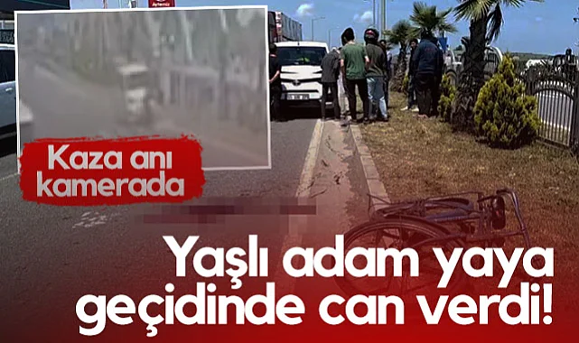 Samsun'da Feci Kaza! Yaşlı Adam Yaya Geçidinde Can Verdi! Kazan Anı Kamerada...