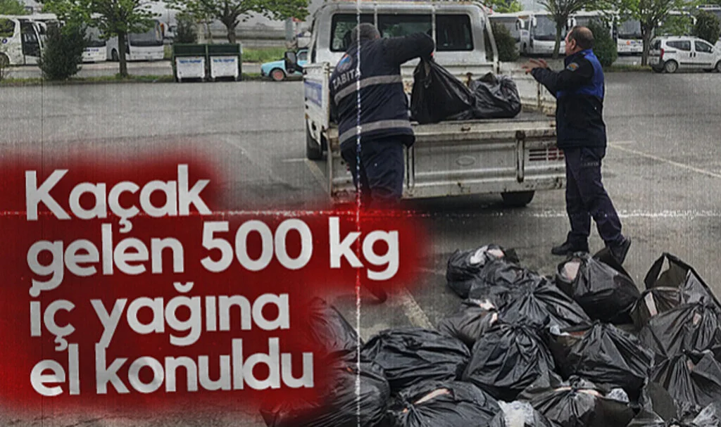 Samsun'da Kaçak gelen 500 kg İç Yağına El Konuldu