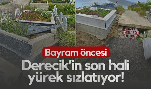 Samsun'da Kurban Bayramı Öncesi Derecik Mezarlığı'nın Son Hali Yürek Sızlatıyor!