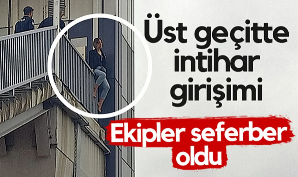 Samsun’da Üst Geçitte İntihar Girişimi! Ekipler Seferber Oldu...