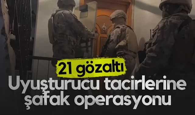 Samsun’da Uyuşturucu Tacirlerine Eş Zamanlı Operasyon: 21 Gözaltı