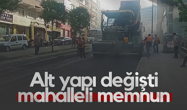 Samsun Liman Mahallesi'nde Alt Yapı Değişti Mahalleli Memnun