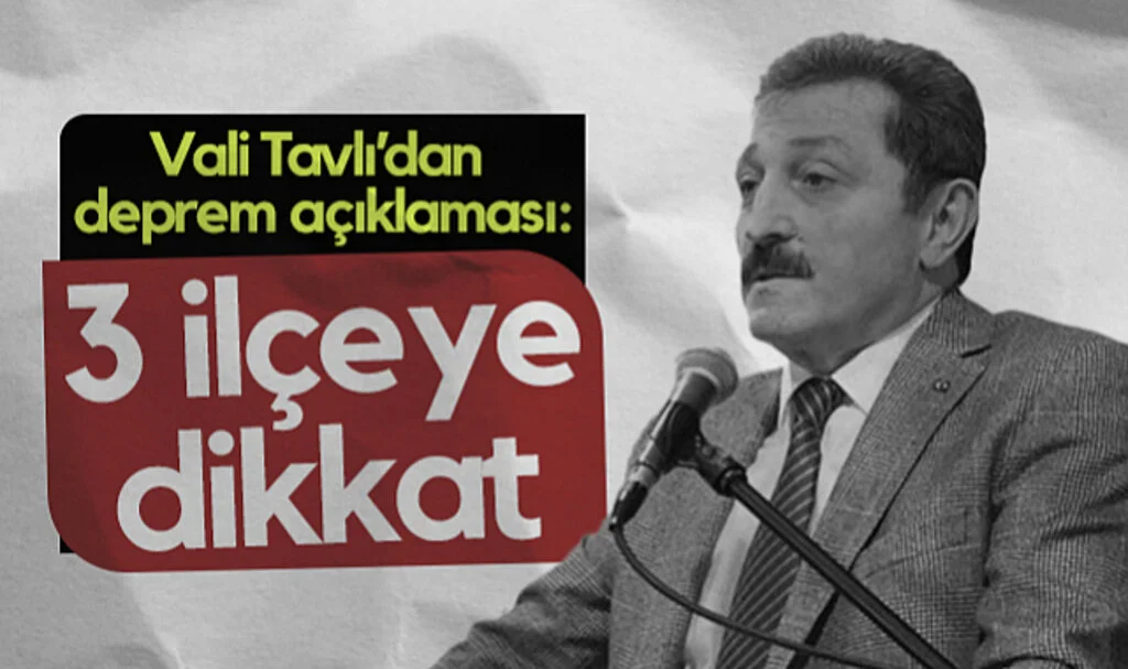 Samsun Valisi Tavlı’dan Deprem Açıklaması: 3 İlçeye Dikkat