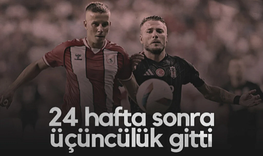 Samsunspor 24 Haftalık Üçüncülüğü Beşiktaş’a Kaptırdı