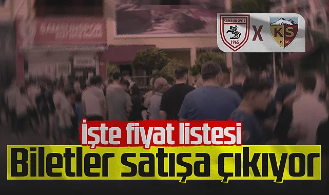 Samsunspor-Kayserispor Maçının Biletleri Satışa Çıkıyor!