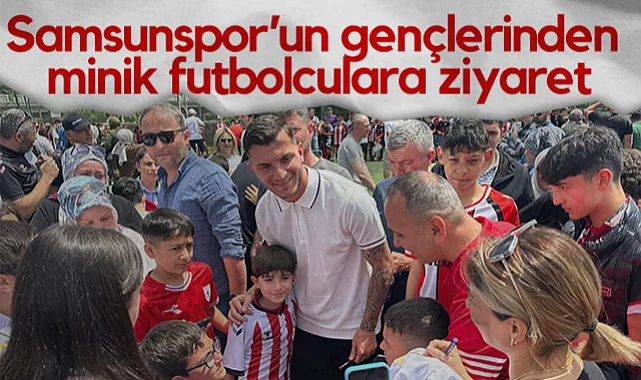 Samsunspor'un Genç Oyuncularından Çarşamba'da Minik Futbolculara Ziyaret