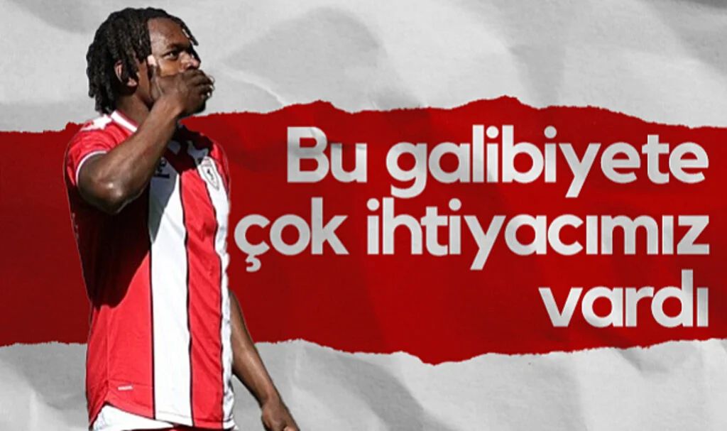 Samsunspor'un Golcüsü Dimata Eyüpspor Galibiyeti Sonrası Konuştu: Bu Galibiyete Çok İhtiyacımız Vardı 