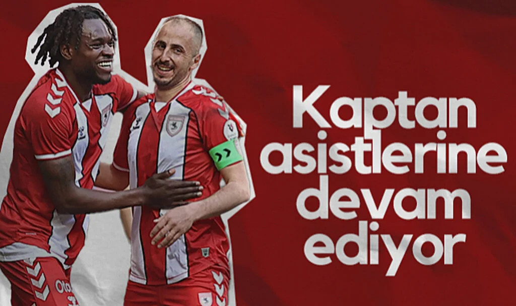 Samsunspor'un Kaptanı Zeki Yavru Asistlerine Devam Ediyor