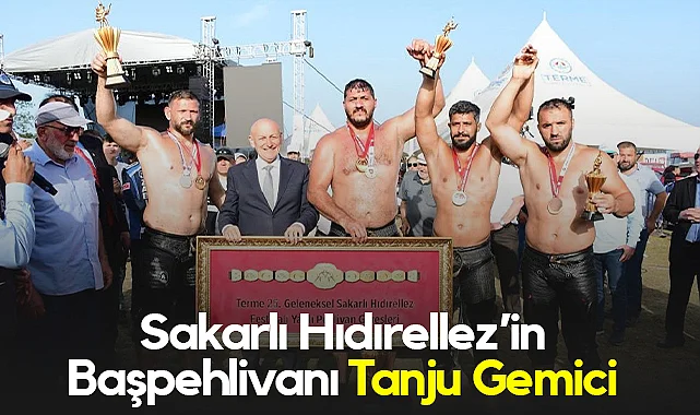 Terme'de Sakarlı Hıdırellez’in Başpehlivanı Tanju Gemici Oldu