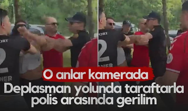 Trabzonspor-Samsunspor Maçı Öncesi Gerginlik! Taraftarla Polis Arasında Arbede Yaşandı