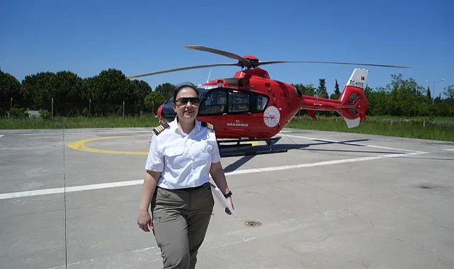Türkiye'nin Tek Kadın Ambulans Helikopter Pilotu Samsun'dan
