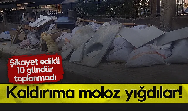 Atakum’da Kaldırıma Moloz Yığdılar!