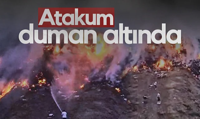 Atakum'da Yangın Paniği! İlçeyi Duman Kapladı...
