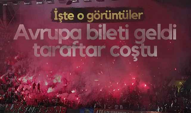 Avrupa Bileti Geldi Samsunspor Taraftarı Coştu! İşte 19 Mayıs Stadyumu'ndaki Kutlamadan Görüntüler...