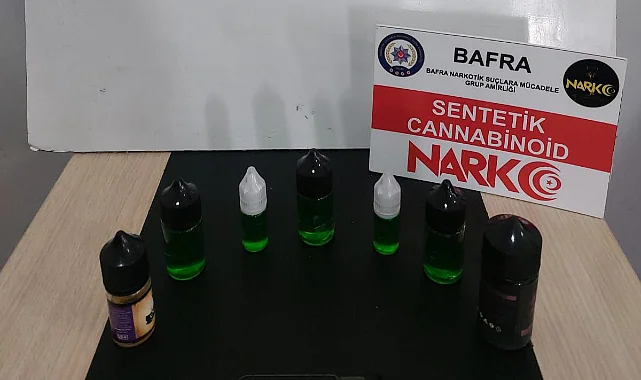 Bafra’da Şüpheli Araçta Uyuşturucu Yakalandı