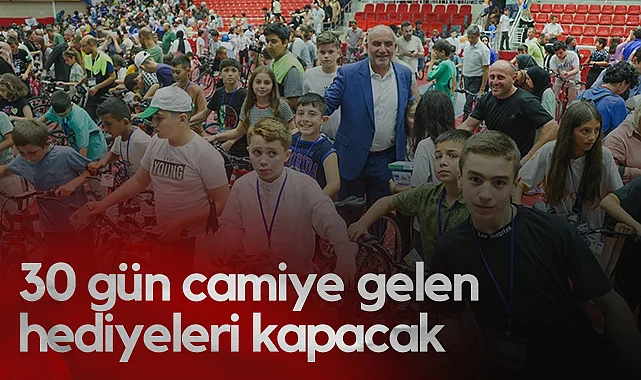 Canik’te 30 Gün Camiye Gelen Hediyeleri Kapacak