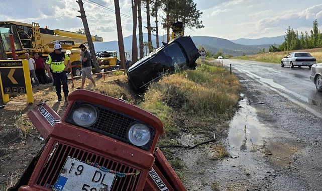 Çorum’da Feci Kaza: Traktör İkiye Bölündü