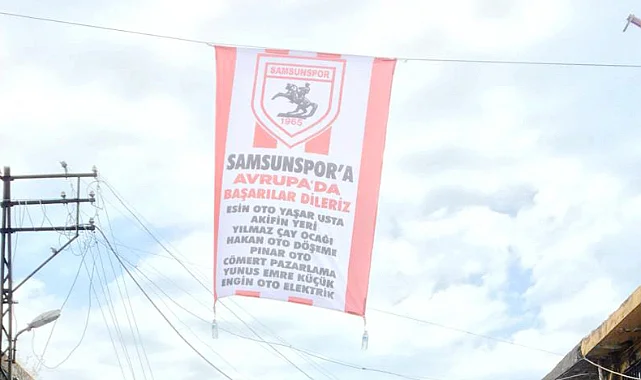 Esnaftan Avrupa Yolundaki Samsunspor'a Anlamlı Destek