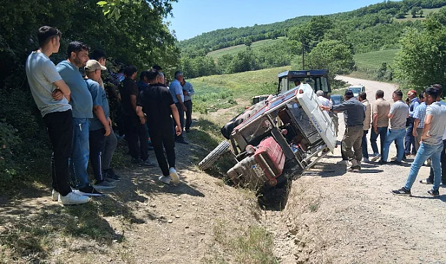Havza'da Traktör-Otomobil Çarpışması: 3 Yaralı