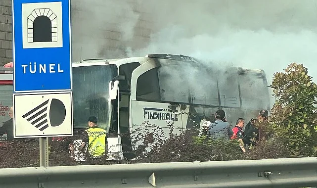 Ordu’da Yolcu Otobüsünde Yangın Paniği
