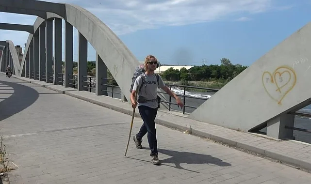 Otostopla Dünya Turu Yapan Alman Gezgin Samsun’da!