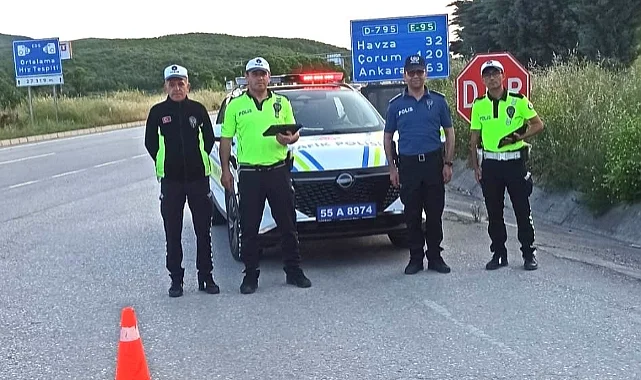 Samsun-Ankara Yolu Bayram Trafiğinde Gözetim Altında