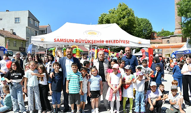 Samsun Büyükşehir Belediyesi’nden Ladik’te Çocuklara Bayram Gibi Etkinlik