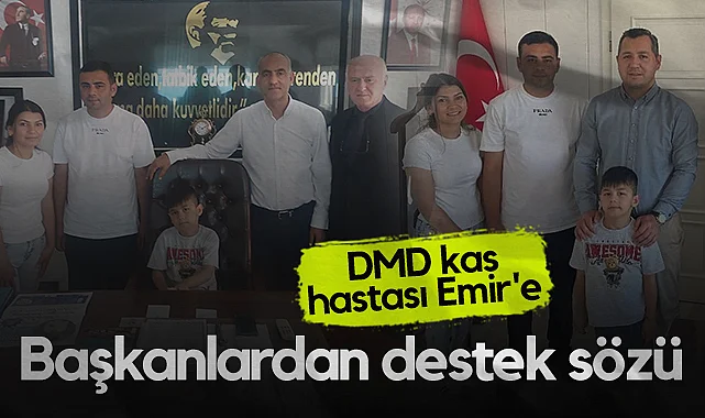 Samsun'da Başkanlardan DMD Kas Hastası Emir'e Destek Sözü