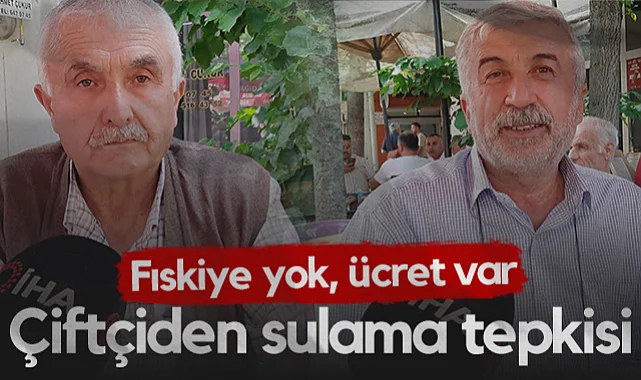 Samsun’da Çiftçiden Sulama Tepkisi: Fıskiye Yok, Ücret Var