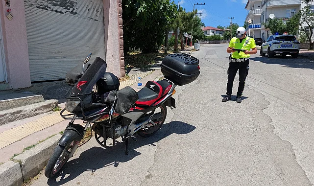 Samsun'da Devrilen Motosikletin Sürücüsü Yaralandı