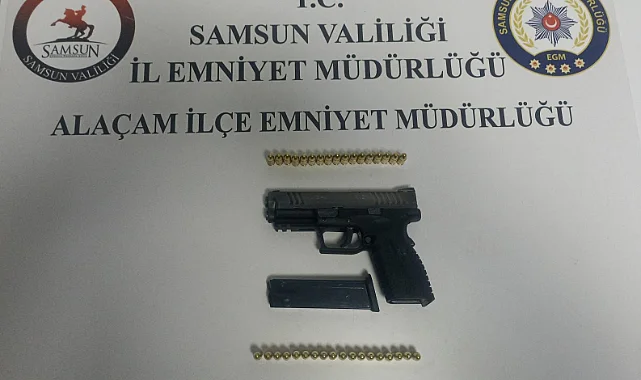 Samsun’da Düğünde Ruhsatsız Silah Ele Geçirildi