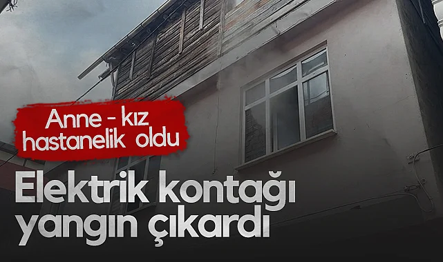 Samsun'da Ev Yangını: Anne ve Kızı Hastanelik Oldu