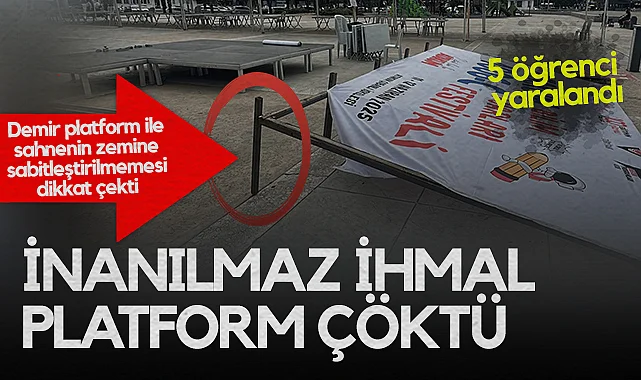 Samsun'da İnanılmaz İhmal Platform Çöktü Faciadan Dönüldü