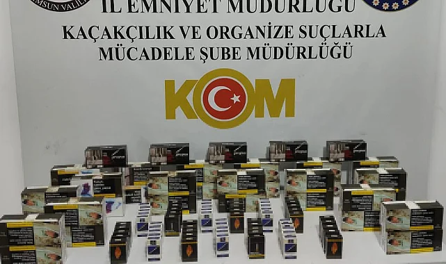 Samsun'da Kaçak Makaron Operasyonu: 2 Gözaltı