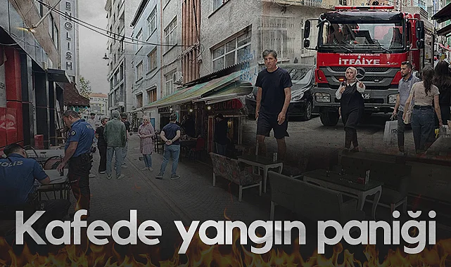 Samsun'da Kafede Yangın Paniği