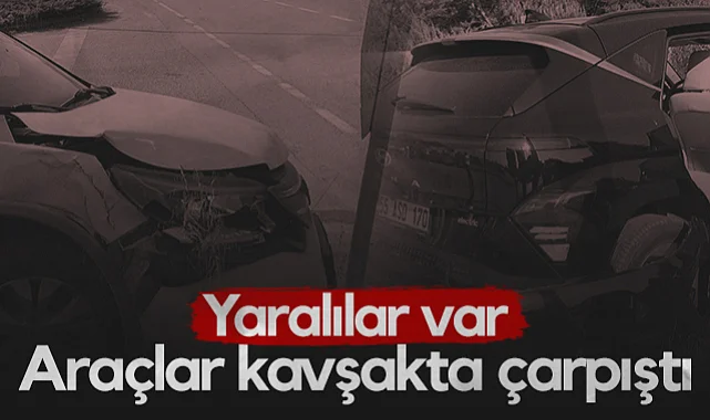 Samsun'da Kavşakta Araçlar Çarpıştı! Yaralılar Var...