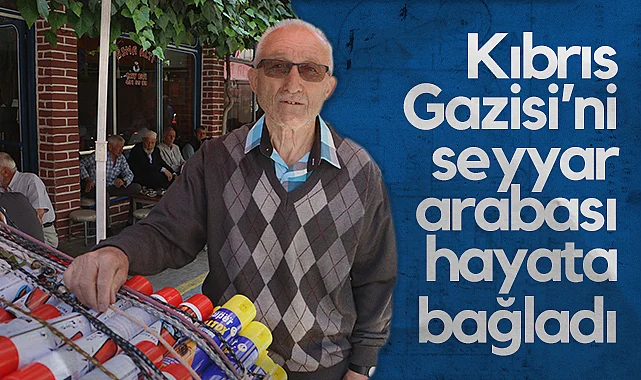 Samsun'da Kıbrıs Gazisi'ni Seyyar Arabası Hayata Bağladı