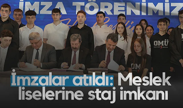 Samsun'da Meslek Liselerine Staj İmkanı