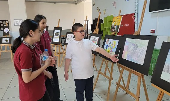 Samsun'da Miraç'ın Çizimleri Sergiye Dönüştü