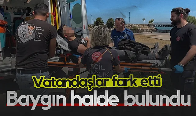 Samsun'da Parkta Baygın Bulunan Genç Hastaneye Kaldırıldı