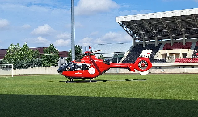 Samsun’da Solunum Yetmezliği Olan Bebek Helikopterle Sevk Edildi