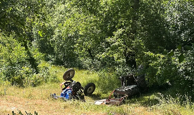 Samsun’da Tarlada Kaza! Traktör Devrildi, Sürücü Yaralandı