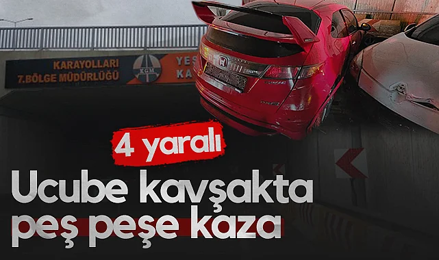 Samsun'daki Ucube Kavşakta 30 Dakikada 2 Kaza: 4 Kişi Yaralandı
