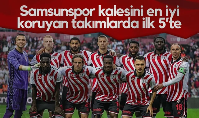 Samsunspor Süper Lig'de Kalesini En İyi Koruyan Takımlarda İlk 5’te
